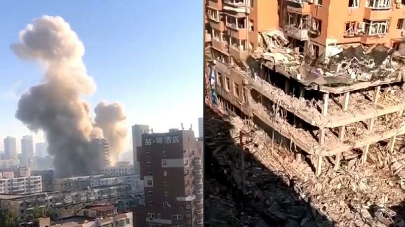 Kamery zachytily výbuch restaurace v Číně. Zemřeli nejméně tři lidé